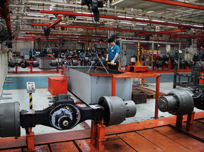 Axle assembly line